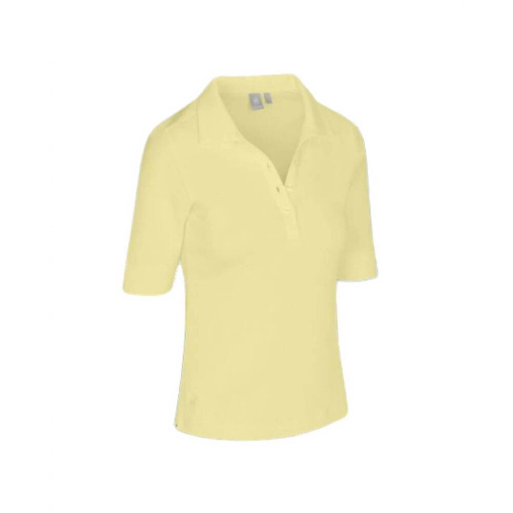 NEW NUSPORT women's del mar polo in citrine
